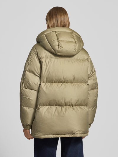 Marc O'Polo Denim Oversized donsjack met afneembare capuchon Rietgroen - 5