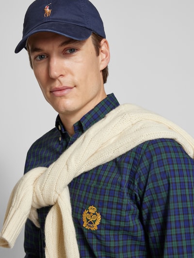 Polo Ralph Lauren Koszula casualowa o kroju classic fit z wyhaftowanym logo Granatowy 3