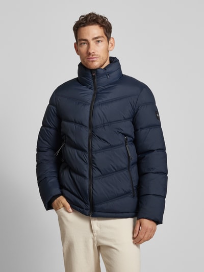 Tom Tailor Regular Fit Steppjacke mit verstaubarer Kapuze Marine 4