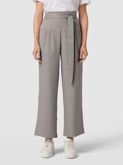 zero Stoffhose mit Bindegürtel Black 4
