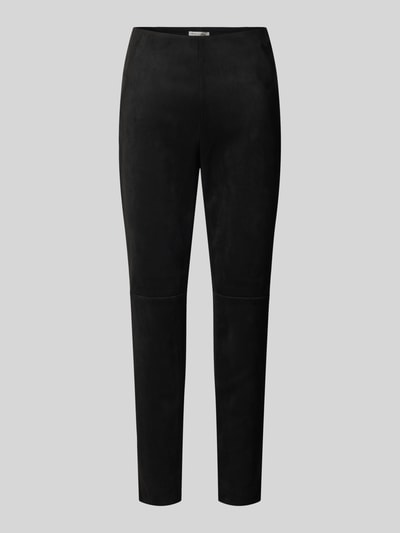 Christian Berg Woman Slim Fit Stoffhose mit Teilungsnaht Black 2