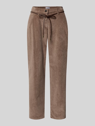 Raphaela By Brax Comfort Fit Weite Hose aus Baumwoll-Modal-Mix Modell 'Carrie' Taupe 2