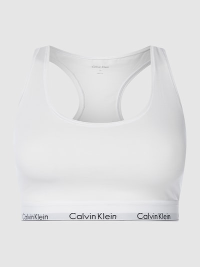 Calvin Klein Underwear Plus Bralette mit elastischem Logo-Bund Weiss 2