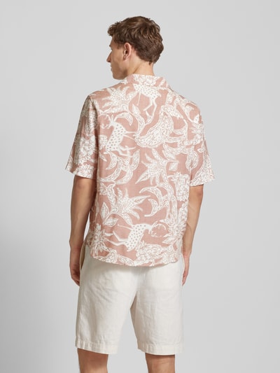 Only & Sons Relaxed Fit Freizeithemd mit Allover-Motiv-Print Hellrot 5