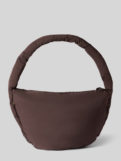 STUDIO NOOS Crossbody Bag mit Logo-Patch Modell 'Puffy' Dunkelbraun 4