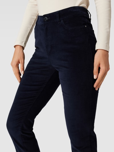 Christian Berg Woman Broek met knoop- en ritssluiting Donkerblauw - 3