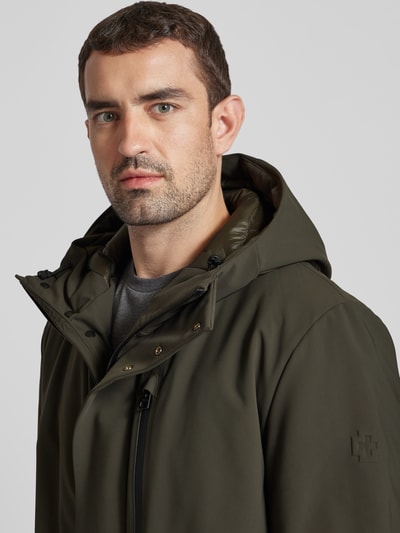 Strellson Parka met borstzak, model 'Flex Cross' Olijfgroen - 3