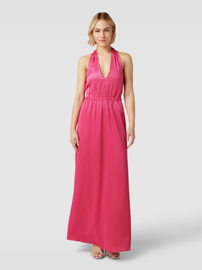 YAS Midikleid mit Neckholder Modell 'ATHENA' Pink 4