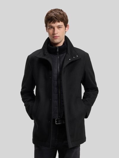 BOSS Mantel aus Wolle mit Kaschmir-Anteil mit Stehkragen Black 4