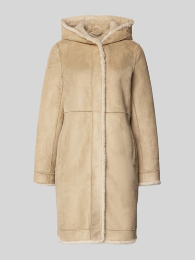 PETITE M. Wendemantel mit Kapuze und Eingrifftaschen Ecru 2