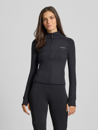 Guess Activewear Sweatjacke mit Reißverschluss Modell 'MARGOT' Black 4
