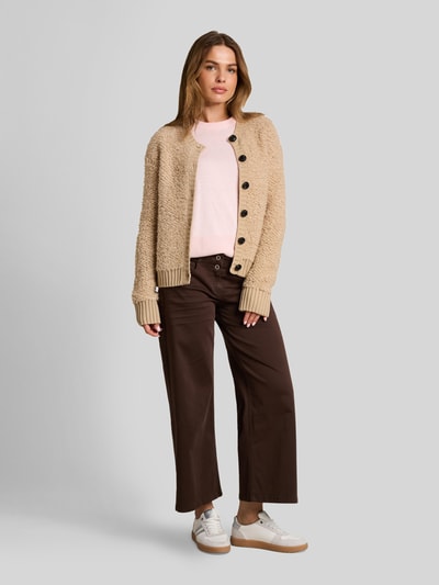 Tom Tailor Cardigan met bouclé-structuur Beige - 1