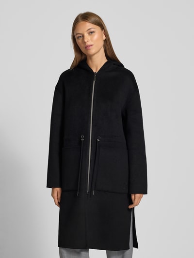 comma Jas met capuchon Zwart - 4