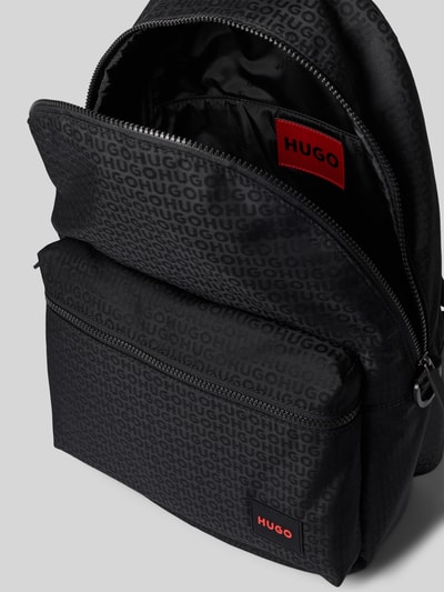 HUGO Rucksack mit Label-Detail Modell 'Ethon_JQ' BLACK 4
