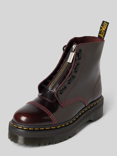 Dr. Martens Lederstiefeletten mit Reißverschluss Modell 'Sinclair' Bordeaux 1