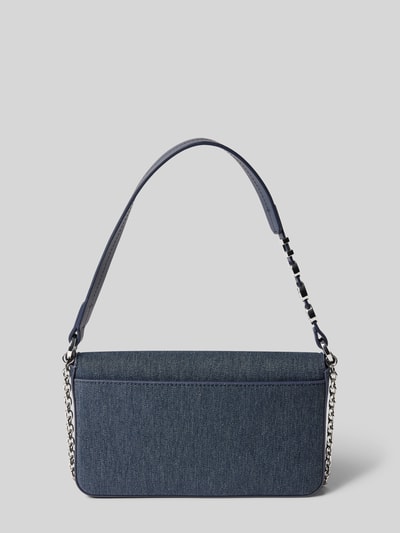 HUGO Clutch mit Label-Applikation Modell 'Mel' Jeansblau 4