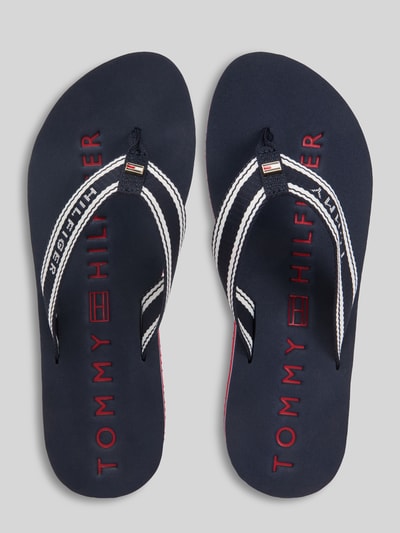 Tommy Hilfiger Zehentrenner mit Logo Details Dunkelblau 4