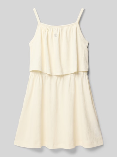 Calvin Klein Jeans Midi-jurk met spaghettibandjes Ecru - 1