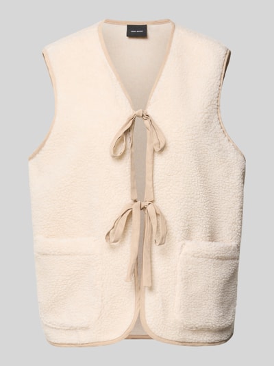 Vero Moda Regular fit gilet in teddybontlook, model 'CLEO' Ecru - 2
