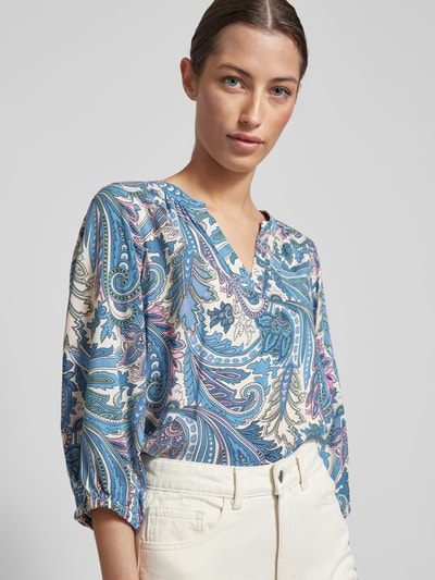 Soyaconcept Bluse mit Paisley-Muster Modell 'Donia' Blau 3