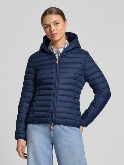 Save The Duck Steppjacke mit Kapuze Modell 'DAISY' Dunkelblau 4