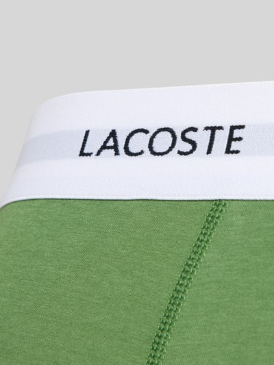 Produktfoto, Trunks im 3er-Pack aus Baumwoll-Mix von Lacoste, efekt: jednolity kolor, pas z logo, elastyczny, wielopak: 3 szt., mieszanka bawełny