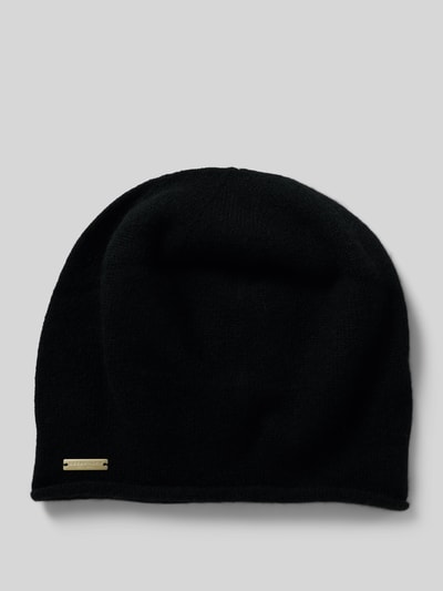 Seeberger Mütze aus reinem Kaschmir Black 1