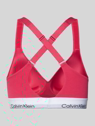 Calvin Klein Underwear Bralette met elastische band met logo Felroze - 3