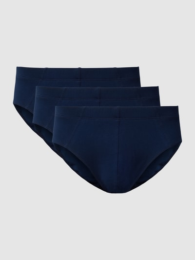 Schiesser Slip met elastische band in een set van 3 stuks Marineblauw - 1