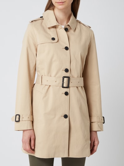 Tom Tailor Trenchcoat van katoen Zand - 4