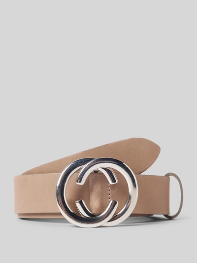 Vanzetti Leren riem met pinsluiting Taupe - 1