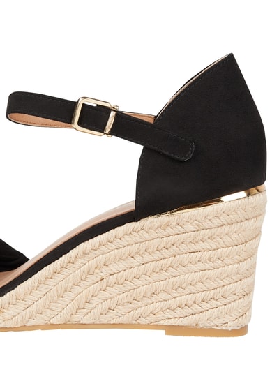 Tamaris Wedges in Veloursleder-Optik  Schwarz 2