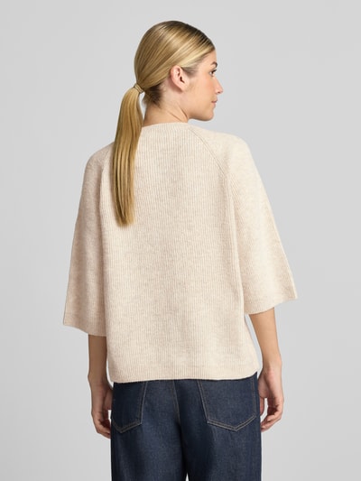 FREE/QUENT Strickjacke mit Knopfleiste Modell 'Astrid' Beige 5