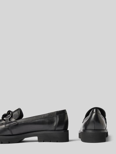 Productfoto, Loafers uit leer met geprofileerde zool van Högl in zwart, afgeronde punt, comfortmodel, Hakhoogte maat 40: 3 cm, Schachthoogte maat 40: 6 cm, Schachtbreedte maat 40: 13 cm