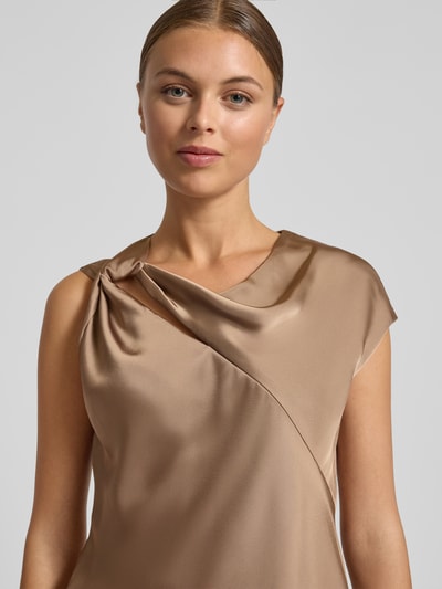 Lauren Ralph Lauren Regular Fit Bluse mit Cut-Out Modell 'Olindo' Taupe 3