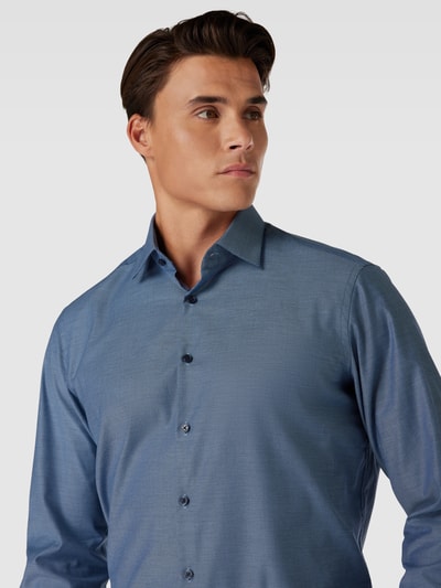 Jake*s Business-Hemd mit Kentkragen Jeansblau 3