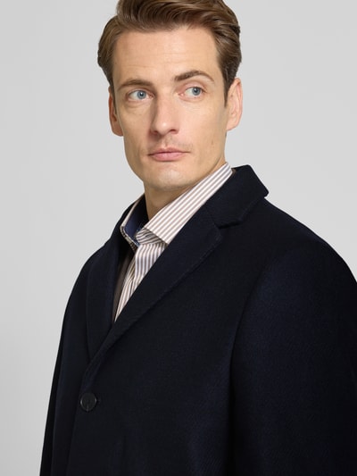 Roy Robson Lange jas van scheerwolmix in 2-in-1 look Marineblauw - 3