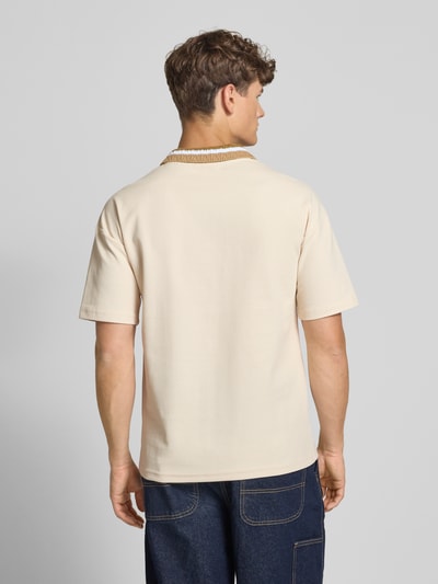 ANOTHER COTTON LAB Poloshirt mit Label-Stitching Beige 5