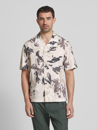 ANNARR Relaxed fit vrijetijdsoverhemd met reverskraag Zand - 4