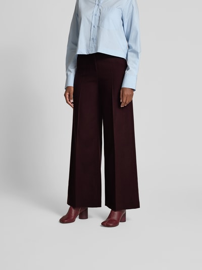 Joseph Wide Fit Stoffhose aus Woll-Mix Bordeaux 4
