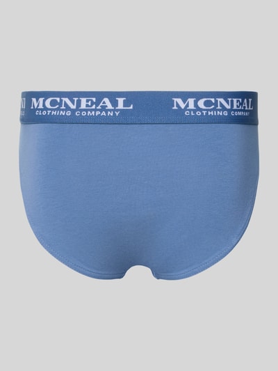 Produktfoto, Slim Fit Slip mit Logo-Detail im 3er Pack von MCNEAL, bawełniany materiał, krój slim fit, elastyczny pas, kolor niebieski