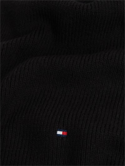 Tommy Hilfiger Schal aus Baumwoll-Mix mit Woll-Anteil Black 2