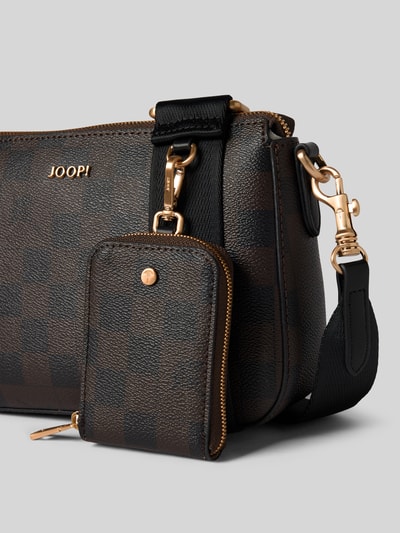 JOOP! Handtas met labelapplicatie, model 'jasmina' Donkerbruin - 3