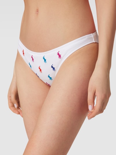 Polo Ralph Lauren Slip mit Logo-Stitching Modell 'DEVIN' Weiss 3