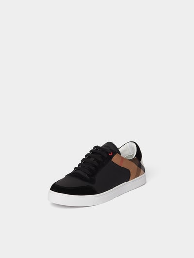 Burberry Sneaker mit Leder und Veloursleder Black 2