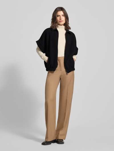 Emily Van den Bergh Kurtka z mieszanki wełny ze stójką Czarny 1