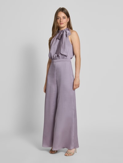 Swing Jumpsuit met opstaande kraag Paars - 1