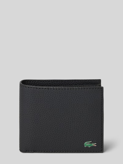 Lacoste Portemonnee met labeldetail, model 'BILLFOLD COIN WALLET' Zwart - 1