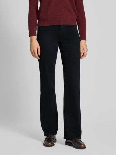 Angels Stoffen broek met 5-pocketmodel, model 'LARA' Marineblauw - 4