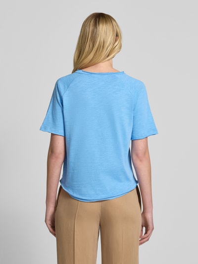 Smith and Soul T-shirt met rolzoom en ronde hals Lichtblauw - 5